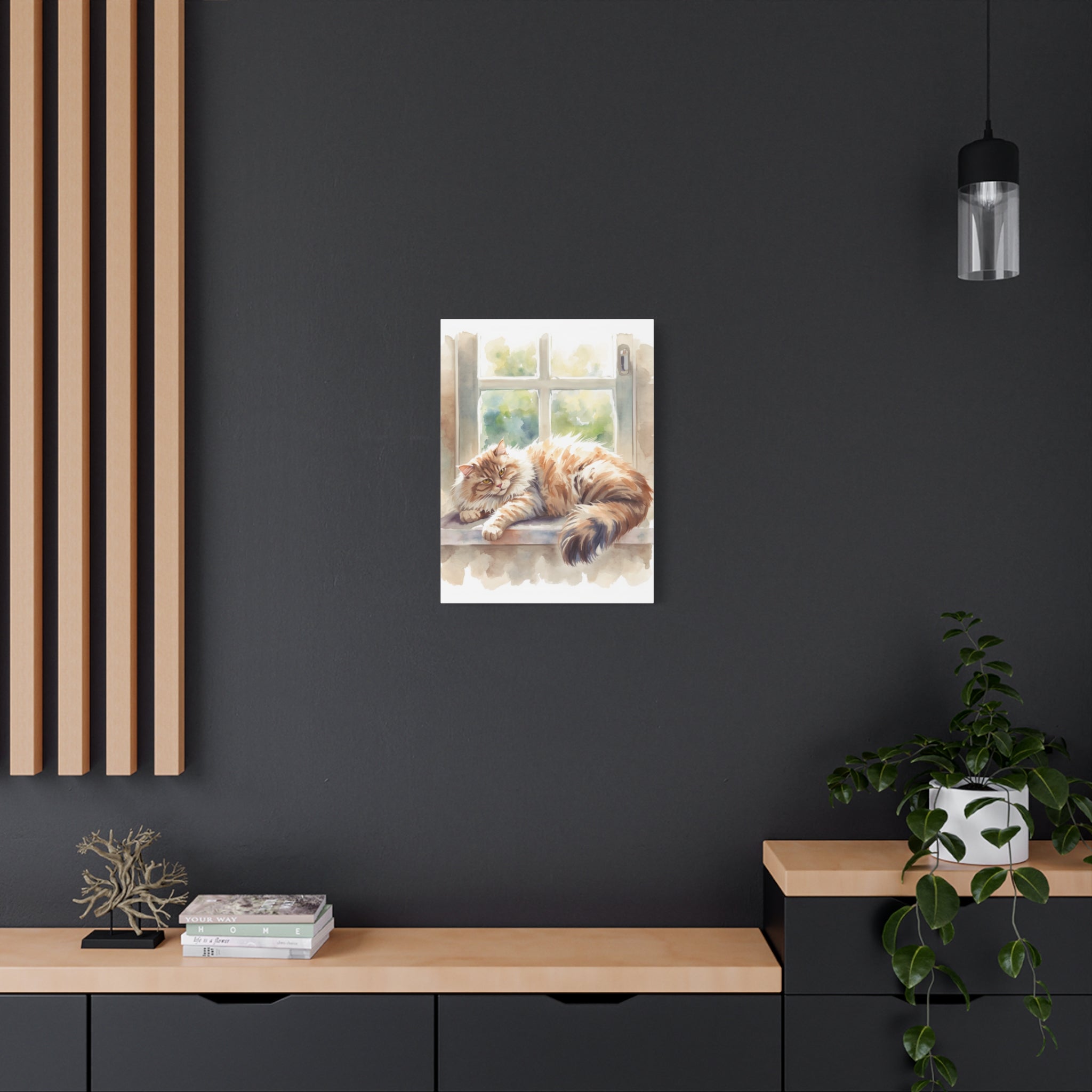 Custom Watercolor Pet Portrait Canvas | Personalized Pet Wall Art
