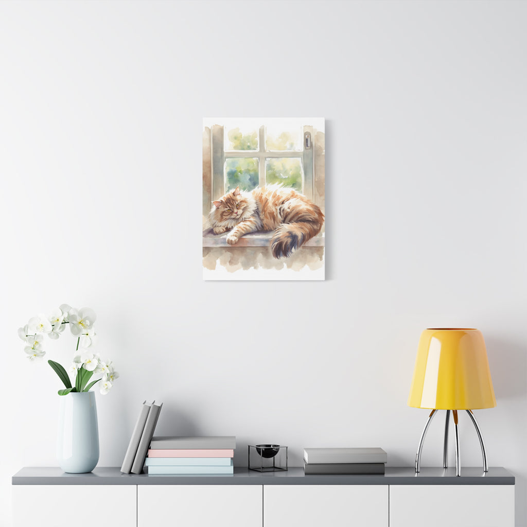 Custom Watercolor Pet Portrait Canvas | Personalized Pet Wall Art