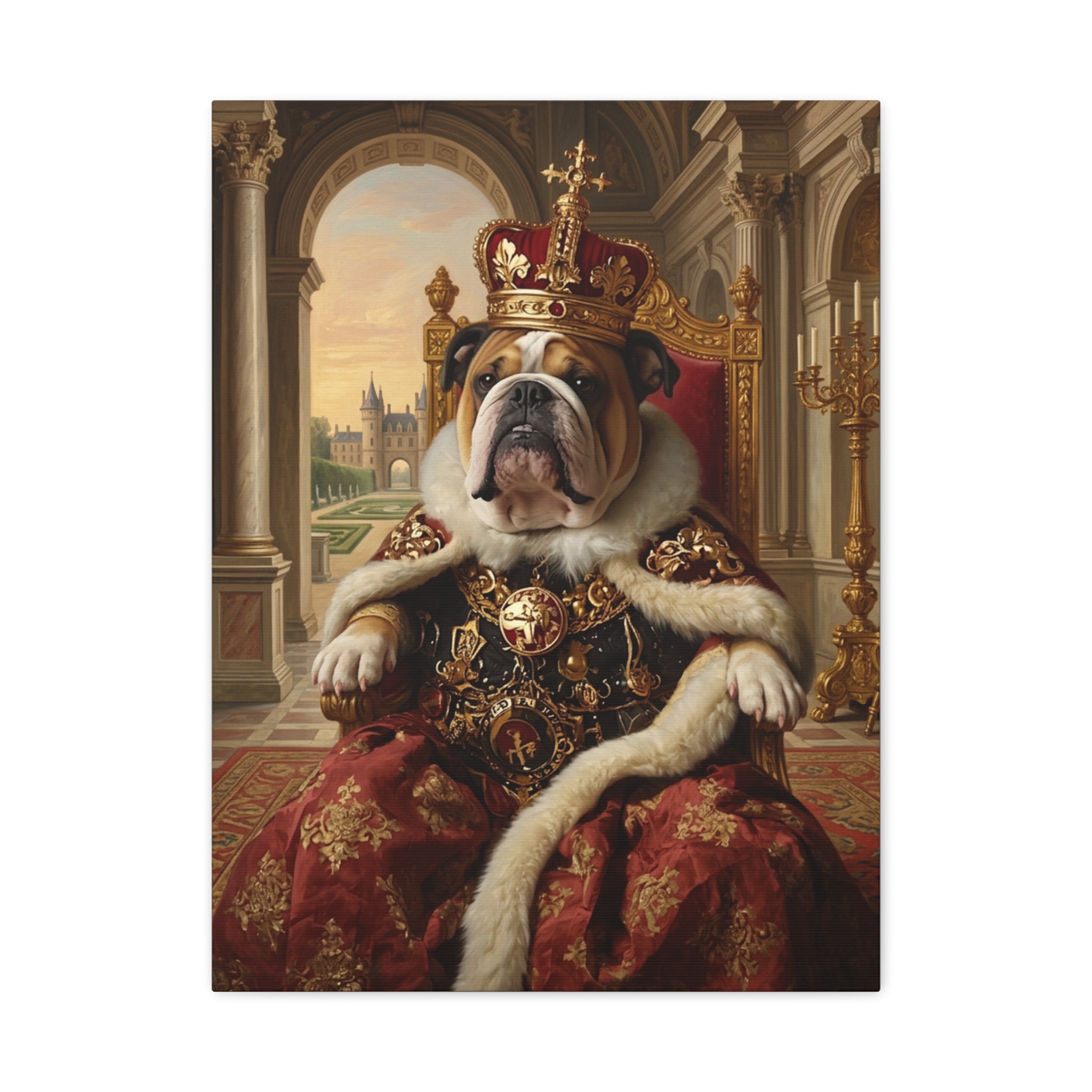 Custom Renaissance Pet Portrait Canvas | Turn Your Pet Into Royalty
