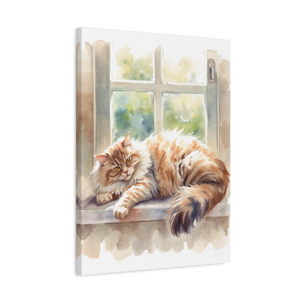 Custom Watercolor Pet Portrait Canvas | Personalized Pet Wall Art