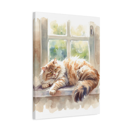 Custom Watercolor Pet Portrait Canvas | Personalized Pet Wall Art