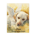 Pet Memorial Portrait Canvas | Personalized Watercolor Pet Remembrance Gift