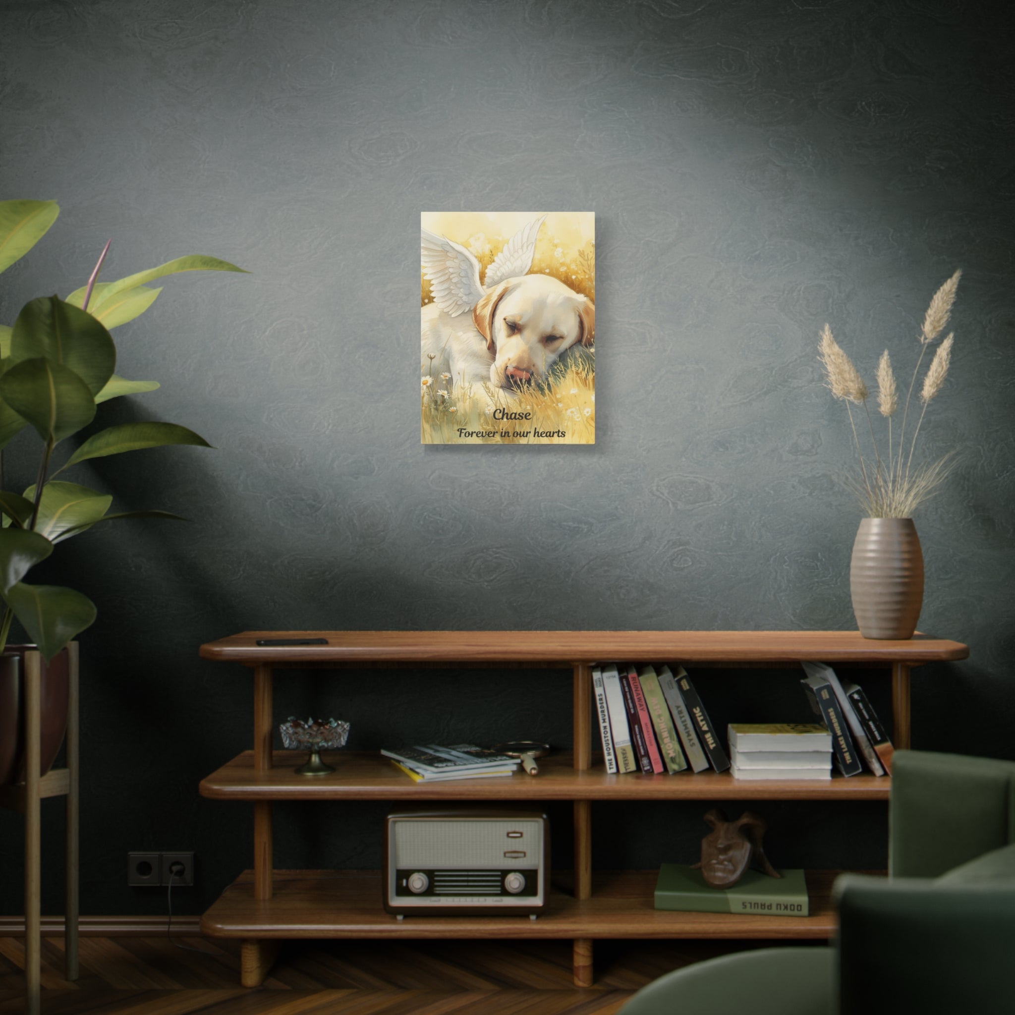 Pet Memorial Portrait Canvas | Personalized Watercolor Pet Remembrance Gift