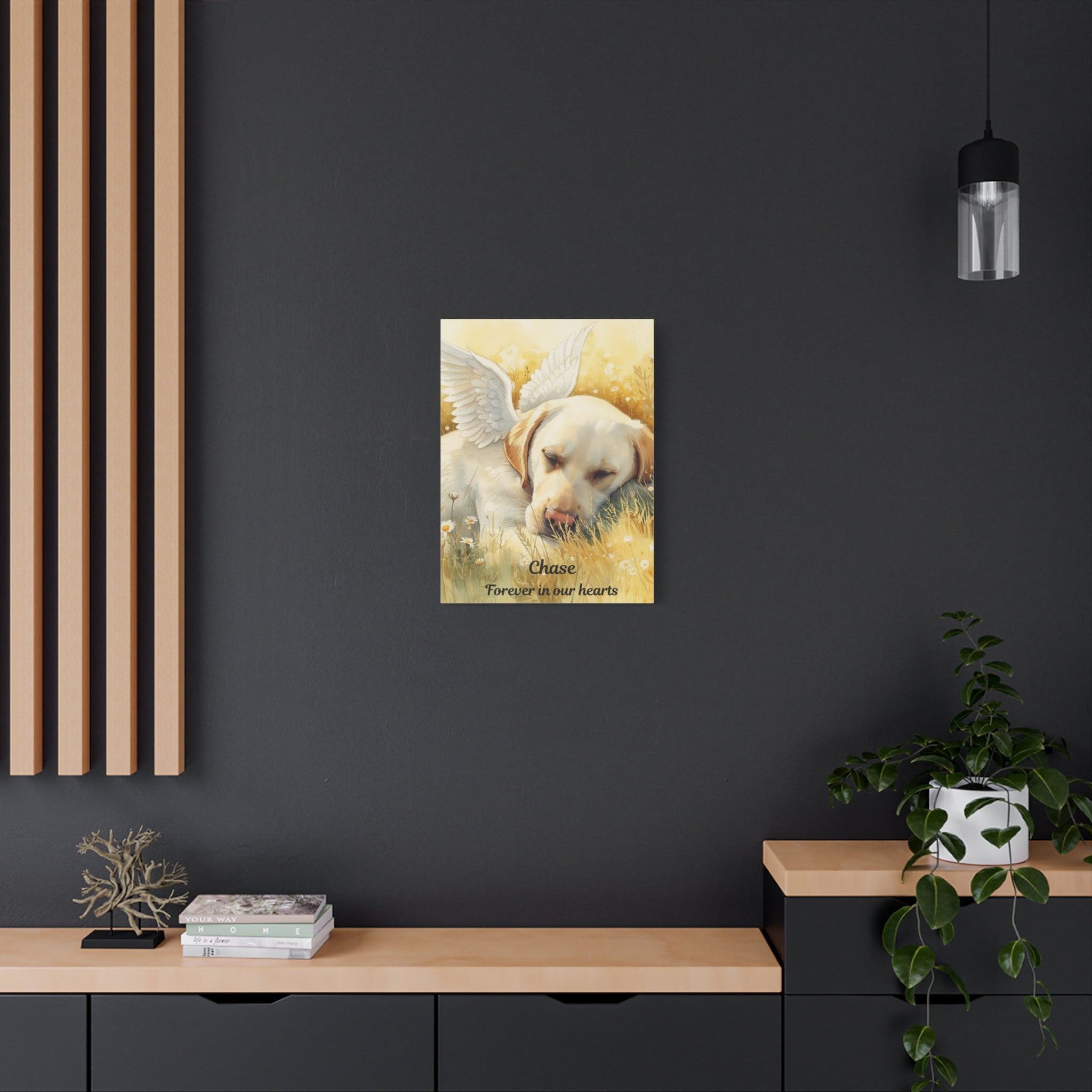 Pet Memorial Portrait Canvas | Personalized Watercolor Pet Remembrance Gift